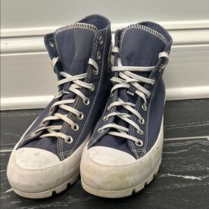 Navy Converse High-Top Sneakers